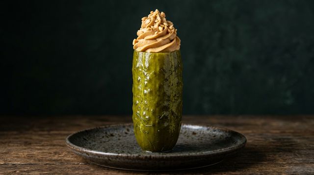 PB Cheesecake stuffed pickle