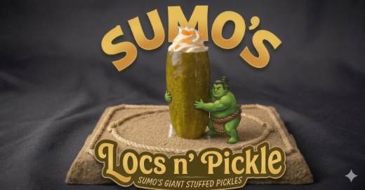 Locs smoked salmon stuffed pickle