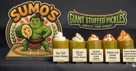 Build your own stuffed pickle lineup